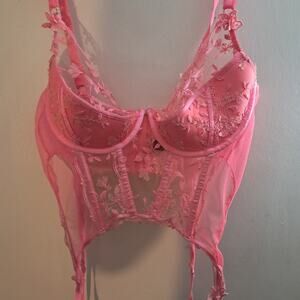 Honey Birdette Sabrina Candy Pink Bustier, Size 38DD